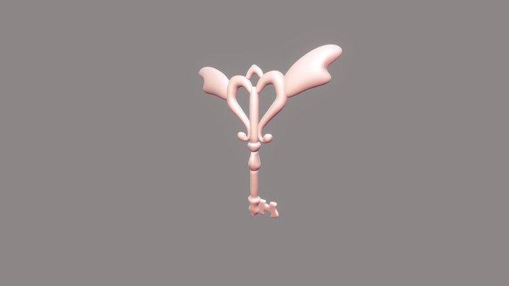 Door Key 3D Model