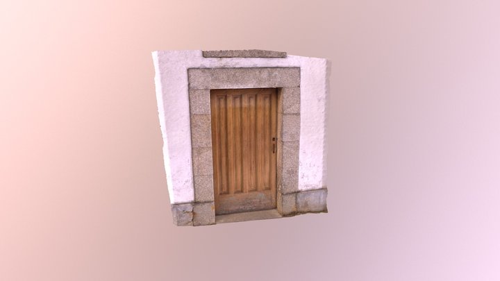 Porta Igrexa parroquial de Sonheiro 3D Model