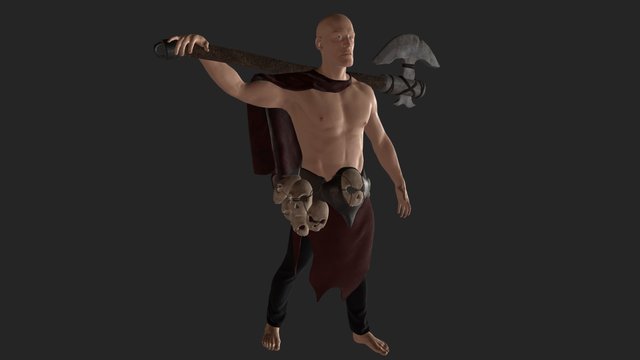 Barbarian 3D Model