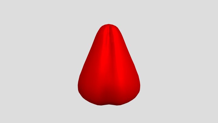 Syzygium Aqueum Rose Apple Jambu Air 3D Model