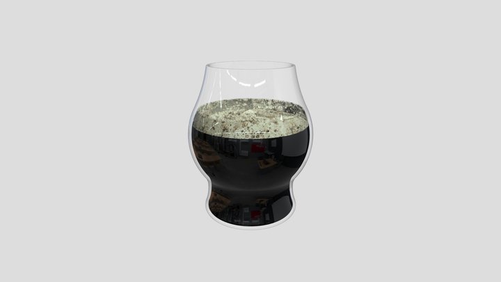 simple beer snifer glass 3D Model