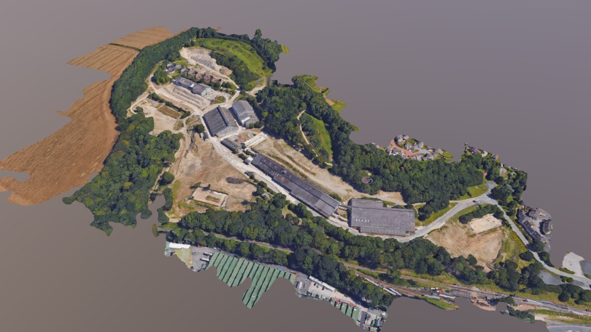 Brownfield Site, PreDemolition, Devon (lowres) 3D model by