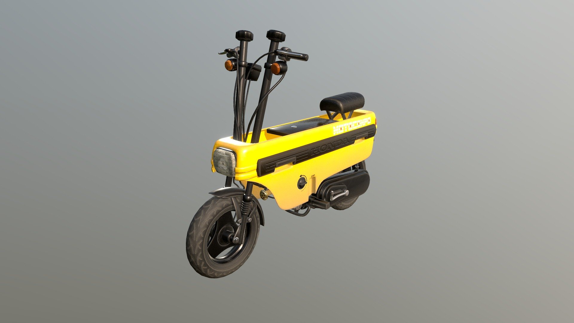 Honda Motocompo - Download Free 3d Model By Artyom (@art Yom 3d 