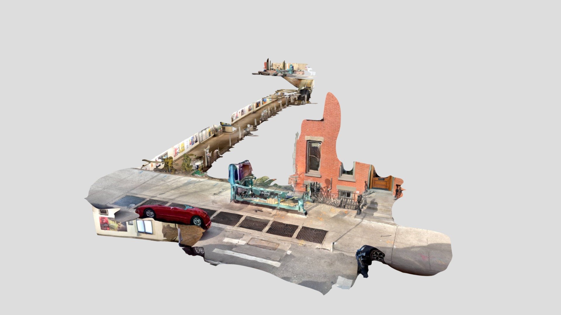 Brooklyn subway entrances and mezzanine