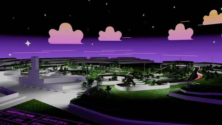 Race Track 3D Model