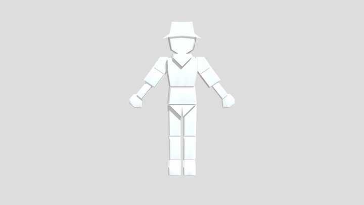 Protagonist for a tomb puzzle game 3D Model