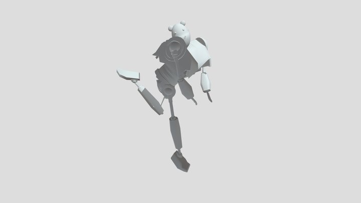 Pooh Bot - Female Standing Pose 3D Model