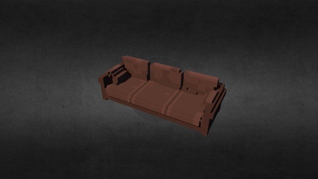 Frasier's Coco Chanel replica sofa 3D Model