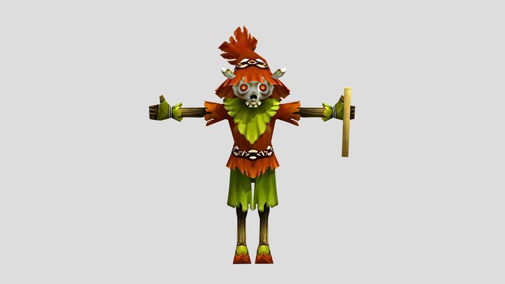 Stalkid - Ocarina of Time 3D (Adult form) 3D Model