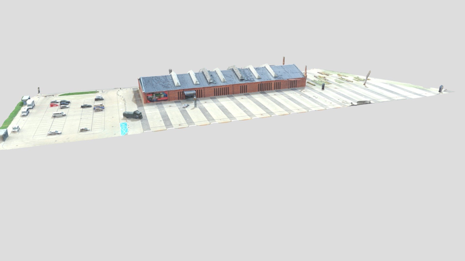 Zajezdnia Łączenie Simplified 3d Mesh