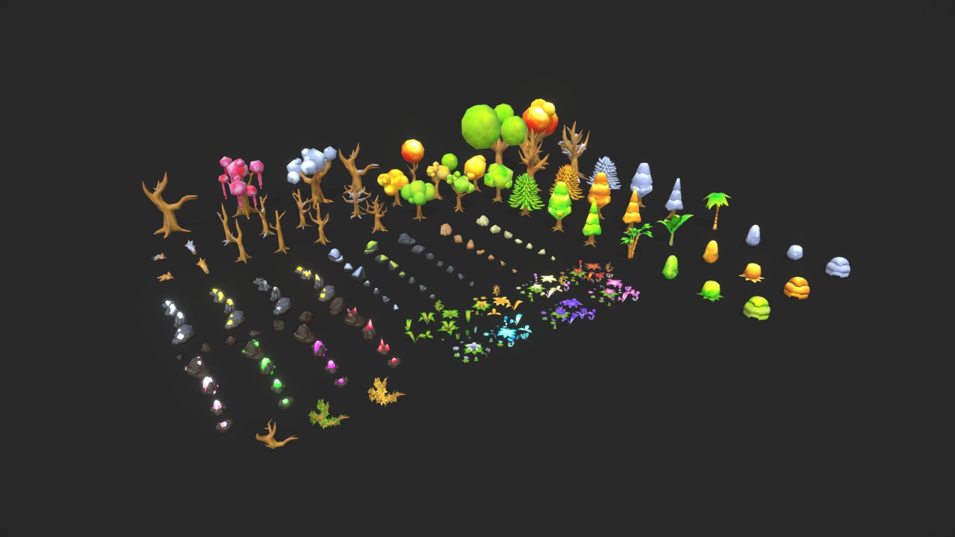 Low Poly Nature Pack - 3D model by cgplayground [682c4e5] - Sketchfab