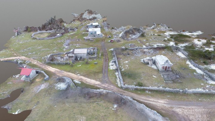 Mountain Village: Marasovići - Veliko Rujno 3D Model