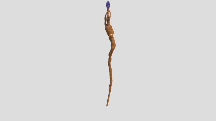 Wizard Staff 3D Model