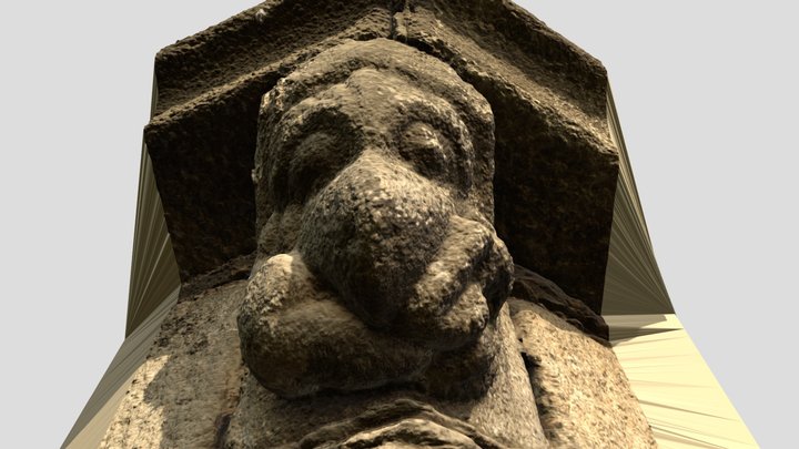 Modillion of a mythological creature 3D Model
