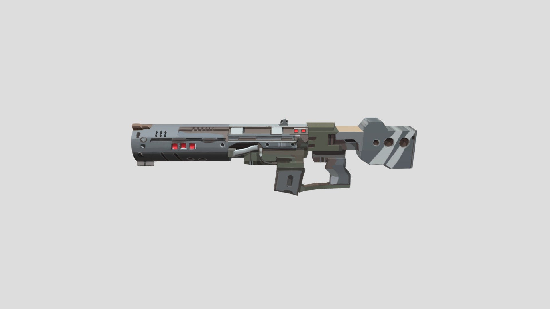 Alien Lazer Rifle Gun - 3D model by AaronNg [682ea84] - Sketchfab