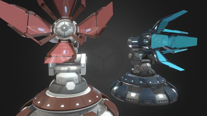 Antenna Sci-Fi 3D Model