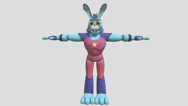 Glamrock Bonnie – Kostenloses 3D-Modell STL