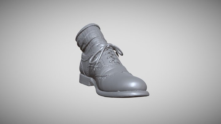 Shoe 3D Raw Scan Oxford 3D Model