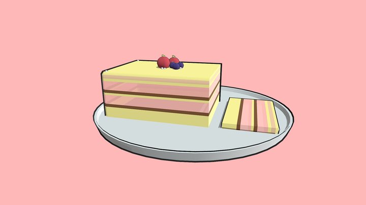 Jelly Cake 3D Model