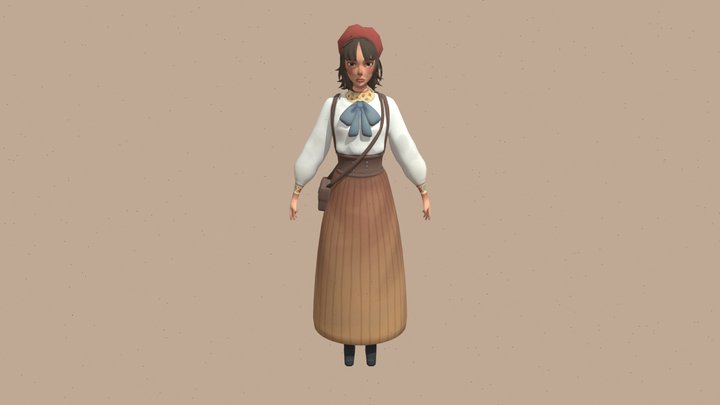 Eponine 3D Model