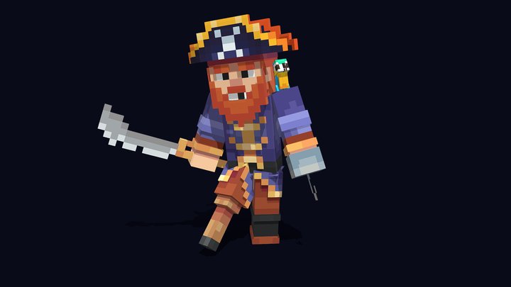NPC - Pirate | Evolucraft summer edition 3D Model