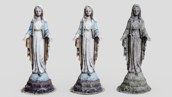 St. Mary Statues 3D Model