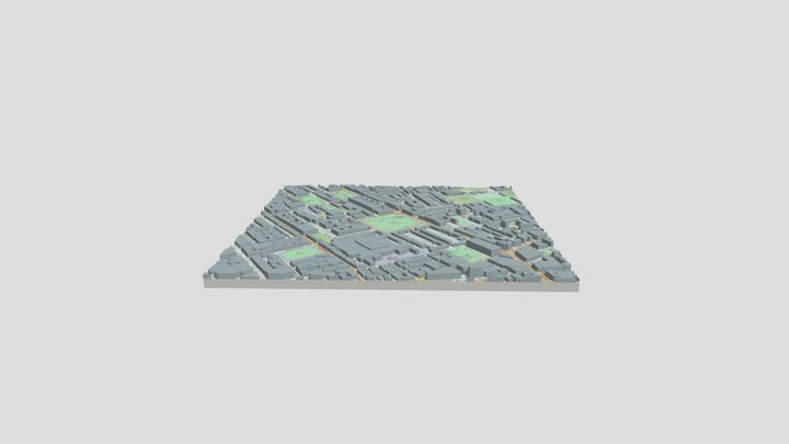 Russell Square London 3D Model