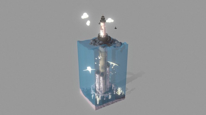Atlantis Ruins of Childhood 3D Model