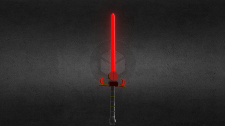 Crimson Omen Lighsaber 3D Model