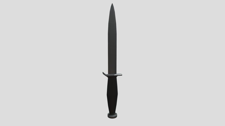 WW2 Trench Knife 3D Model