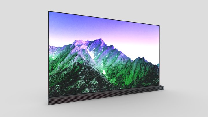 LG Signature 4K TV OLED 65 Inch 3D Model