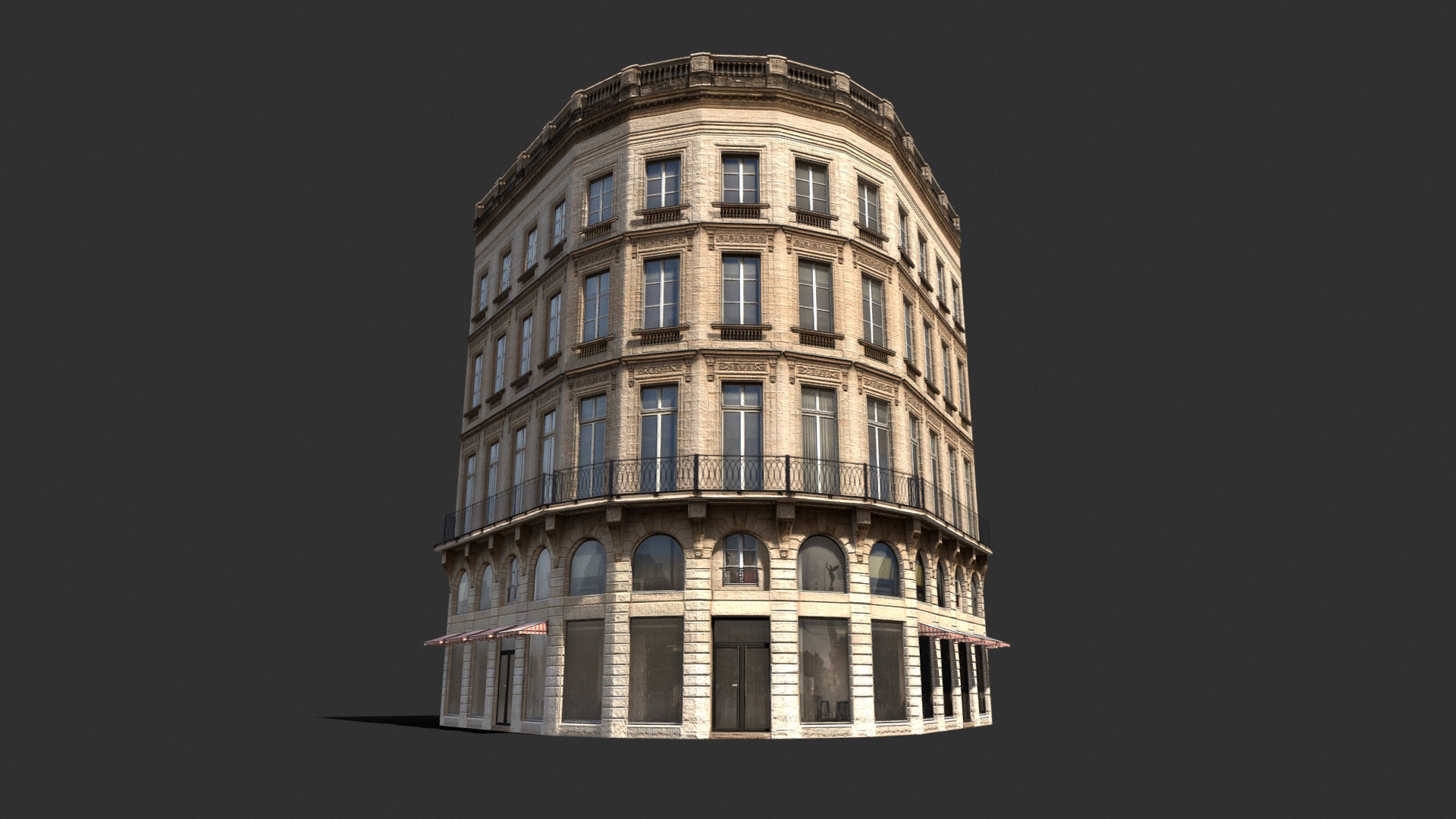 3D model Apartment House #108 Low poly 3d Model - This is a 3D model of the Apartment House #108 Low poly 3d Model. The 3D model is about Leaning Tower of Pisa with a tower.
