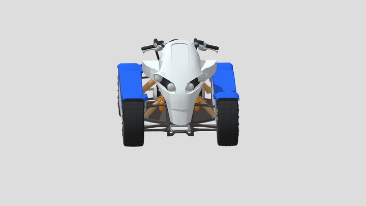 A low poly,  Motorcycle 3D Model