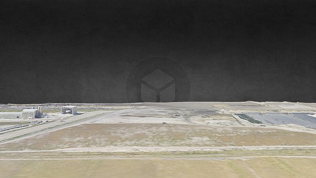 Landfill Simplified 3D Mesh 3D Model