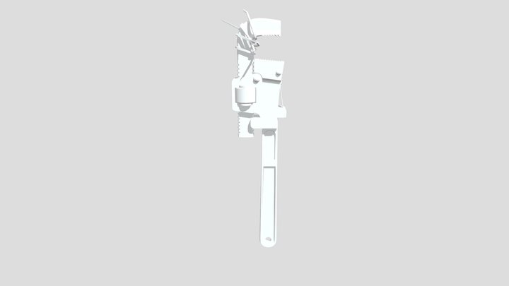 Pipe Wrench 3D Model
