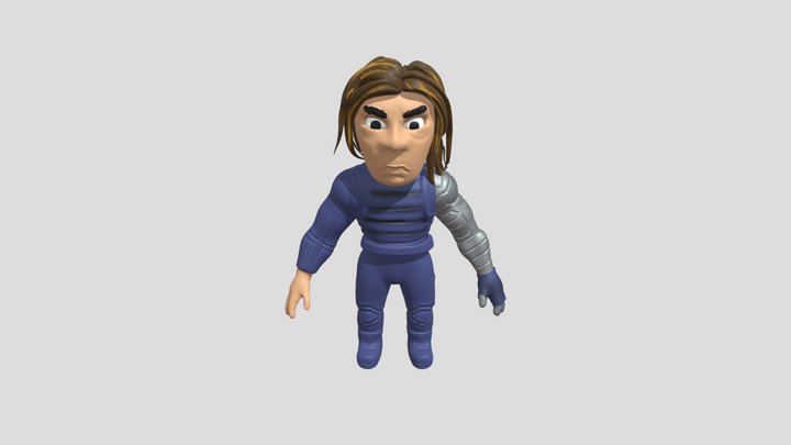 Winter Soldier 3D Model