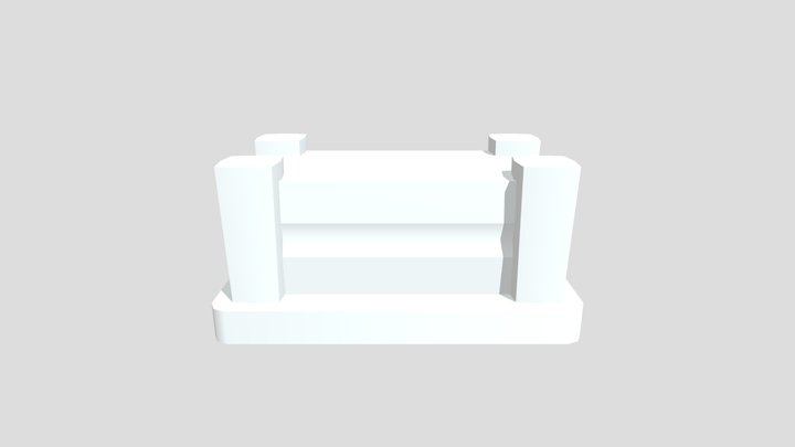 Altar Stone 3D Model 3D Model