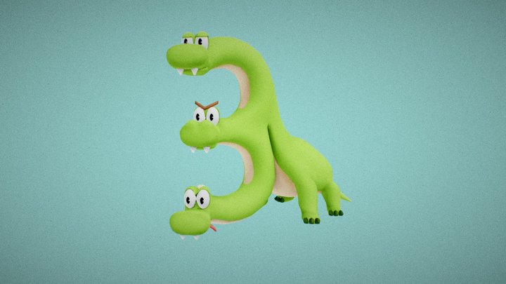 The Threechiosaurus (3) 3D Model