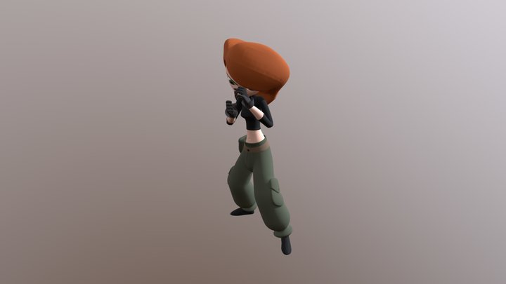 Kim Possible - Boxing 3D Model
