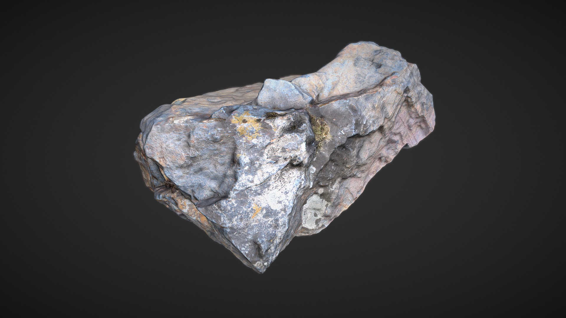 3D model Stone - This is a 3D model of the Stone. The 3D model is about a stone with a rough surface.