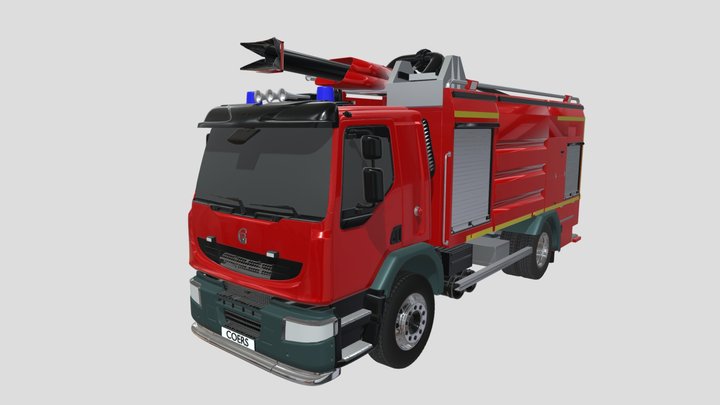 Firetruck – 3D Model (Blender) 3D Model