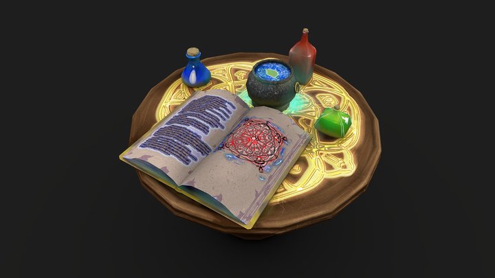 Alchemist's Magic Table 3D Model