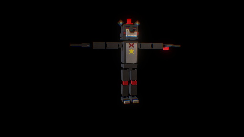 fnaf minecraft - A 3D model collection by Victor28 (@Victor28) - Sketchfab