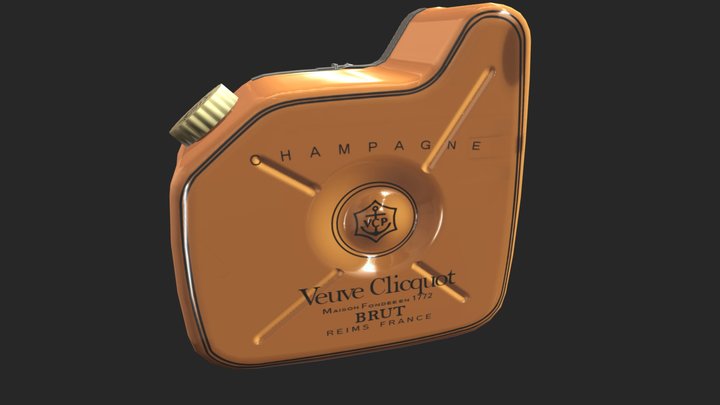 Veuve Clicquot Jerrycan 3D Model