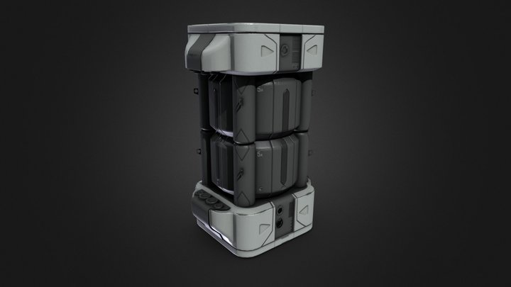 Silo Game Asset 3D Model