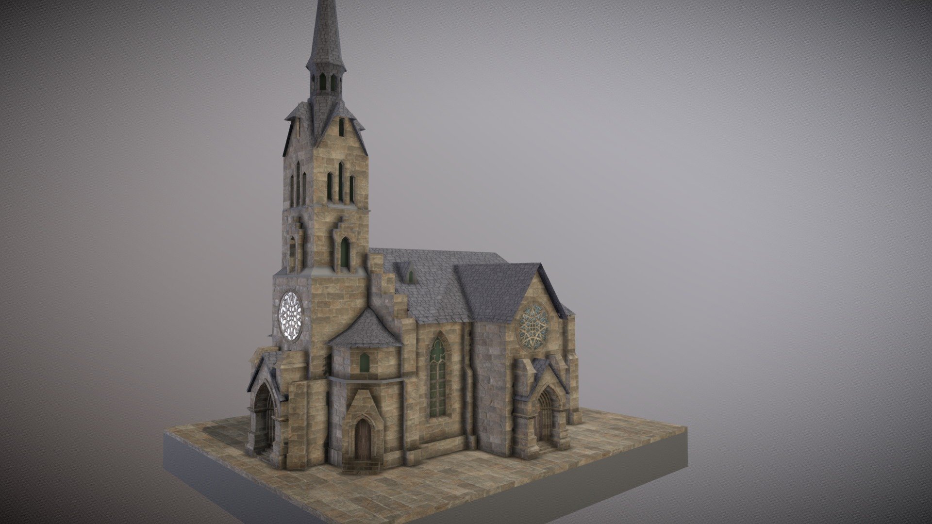 WIP Church Sketchfab
