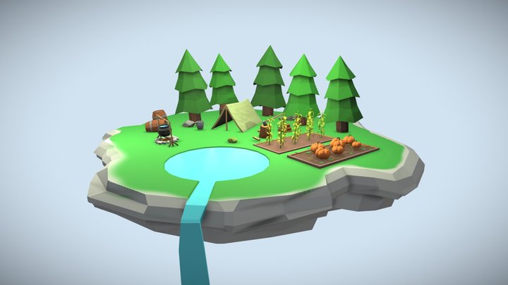 island 3D Model