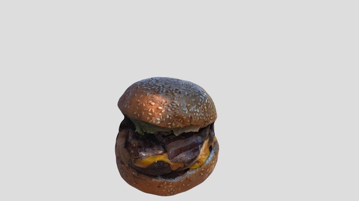 Peynirli Burger 3D Model