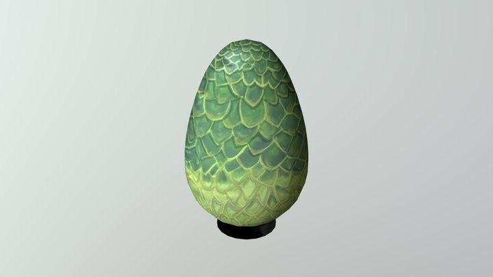 Stylized Dragon Egg 3D Model