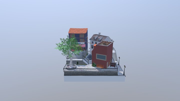 Exam January 2019: City Scene 3D Model